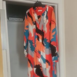 Banana Republic Multicolor Abstract Dress